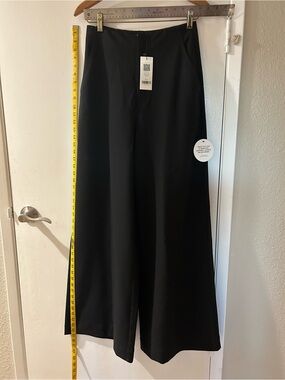 Sheike Santiago Black Wide-Leg High-Waist Pants